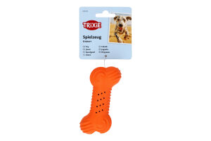 Игрушка для собак со звуком натуральная резина 11см №34848 Косточка Trixie 1шт