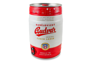Пиво 5л 5% світле Budweiser Budvar кег