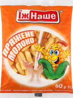Палочки кукурузные сладкие неглазированные Топленое молоко ЇжНаше м/у 60г