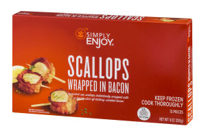 Simply Enjoy Scallops Wrapped In Bacon - 12 CT