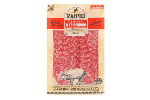 Колбаса Сушеная со свининой Ранчо с/к 1с лоток 0.075кг