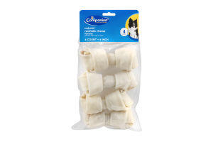 Companion Natural Rawhide Chews For Dogs 4 Inch - 4 CT