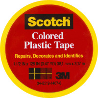 Scotch Yellow Colored Plastic Tape