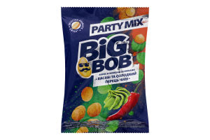 Арахис в оболочке Васаби и Сладкий перец чили Party Mix Big Bob м/у 80г