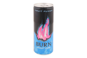 Напиток энергетический безалкогольный сильногазированный Fruit Punch Burn ж/б 250мл