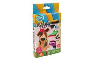 Набор для лепки для детей от 3лет с тестом 6 цветов ассорти #Ukraine Lovin 9шт