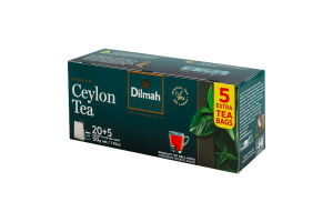 Чай черный цейлонский байховый мелкий Premium Dilmah в/с к/у 25шт