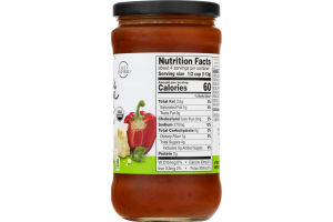 Nature's Promise Organic Italian Sauce Creamy Roasted Red Pepper & Asiago Cheese