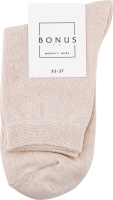Шкарпетки жіночі сіро-бежеві класичні р.21-23 Bonus
