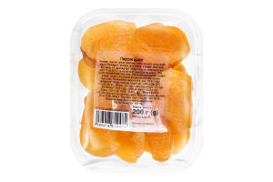 Персик цукат Натуральні продукти п/у 200г