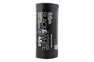 Пакеты для мусора с затяжками 45л Black&White Добра господарочка 30шт