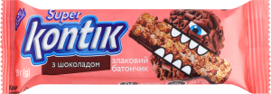 Батончик злаковый с шоколадом Super Kontik м/у 29г