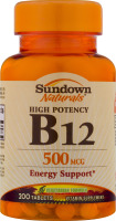 Sundown Naturals B12 500 mcg - 200 CT