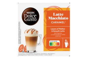 Напиток кофейный Карамель Латте макьято Dolce Gusto Nescafe к/у 145.6г