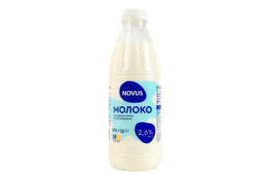 Молоко 2,6% Novus пл. 870г