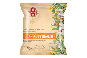 Смесь овощно-грибная быстрозамороженная Лобио с грибами Highberry м/у 400г