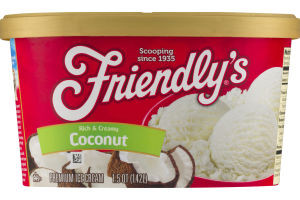 Friendly's Premium Ice Cream Rich & Creamy Coconut