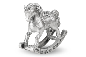 Прикраса новорічна Mislt Коник-гойдалка 3Д