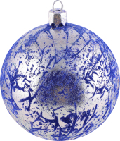 Прикраса ялинк Куля Ретро Оксамит пласт 80мм 1756