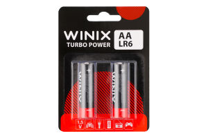 Батарейка лужна AA 1.5V LR6 Turbo Power Winix 2шт