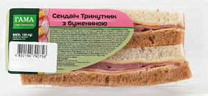 Сэндвич с бужениной Треугольник Гама Fresh Sandwiches п/у 150г