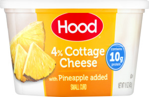 Hood 4% Cottage Cheese With Pineapple Added