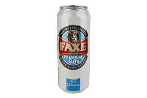 Пиво Faxe Free светлое безалкогольное ж/б