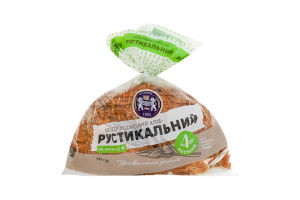 Хліб половинка в нарізці Рустикальний 4 насіння Кулиничі м/у 450г