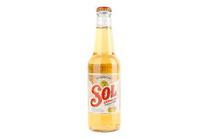Пиво 330мл 4.2% светлое пастеризованное Sol бут