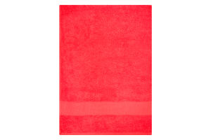 Рушник махровий червоний 70х140см 400г/м2 Саффран 1шт