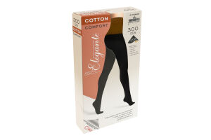 Колготки жіночі Elegante El Cotton 300den 3 nero