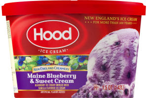 Hood Ice Cream New England Creamery Maine Blueberry & Sweet Cream