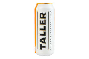 Пиво 0.5л 5% светлое пастеризованное Taller ж/б