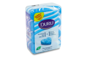 Мило туалетне з морськими мінералами та зволожуючим кремом 1+1 Duru 4х80г