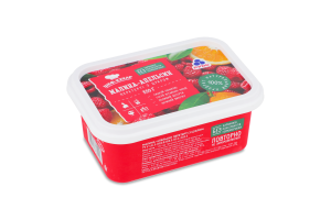 Малина-апельсин перетертые с сахаром Рудь п/у 350г