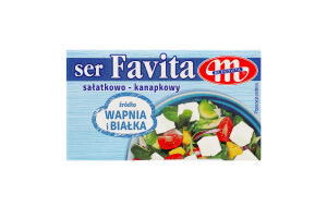 Сыр 45% мягкий соленый Favita Mlekovita т/п 270г