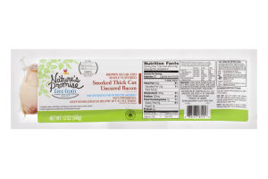 Nature's Promise Smoked Thick Cut Uncured Bacon Brown Sugar and Maple