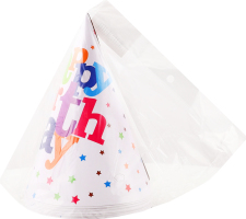 Колпак бумажный 20см №WB240411004 Хеппі Бьоздей Ningbo Union Point Imp&Exp Co. Ltd 10шт