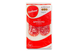 Ковбаса нарізка Бризоло Глобино с/к в/с в/у 0.08кг