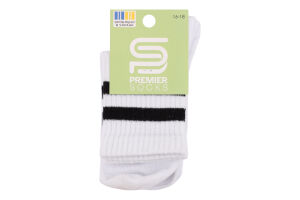 Шкарпетки Premier socks вис спорт смуж білі р16-18