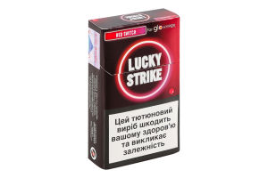 Изделие табакосодержащее для электрического нагревания с фильтром Lucky Strike Red switch 20шт