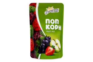 Попкорн в карамели со вкусами фруктов Fruit mix Вишуканий смак д/п 90г