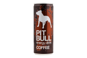 Напиток энергетический безалкогольный сильногазированный Coffee Pit Bull ж/б 250мл