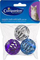 Companion Cat Toy Metallic Balls With Bells