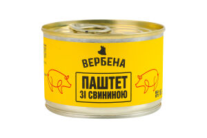 Паштет зі свининою стерилізований Вербена з/б 160г