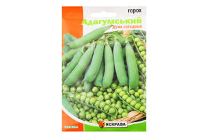 Насіння Горох цукровий Адагумський 50г Яскрава