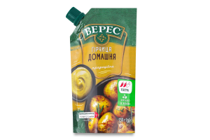 Горчица традиционная нестерилизованная Домашняя Верес д/п 130г