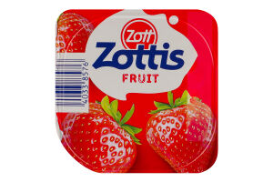 Йогурт 0.1% со вкусом клубники, персика, малины, ананаса Fruit Zottis Zott ст 115г в ассорт