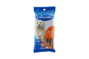 Companion Dental Sticks Medium & Large Dog Snacks - 7 CT
