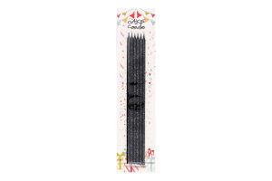 Свічка чорна 24.5см №KYYW186 Greenwich Products Co. Limited 6шт